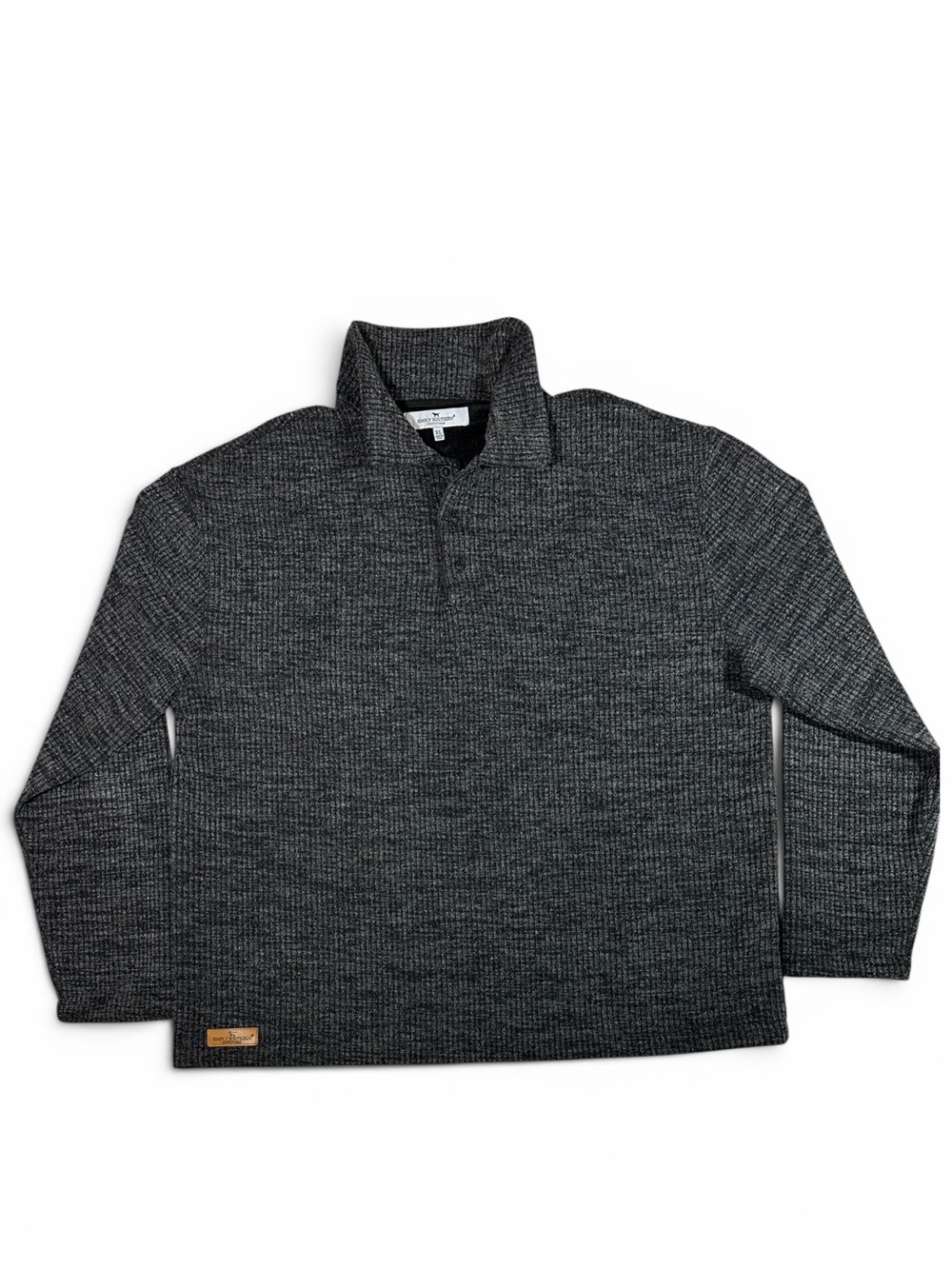 Simply Southern Dark Charcoal Knit Quarter Zip Pullover